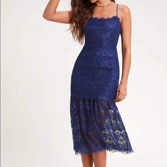 Lulus Midi Lace Dress